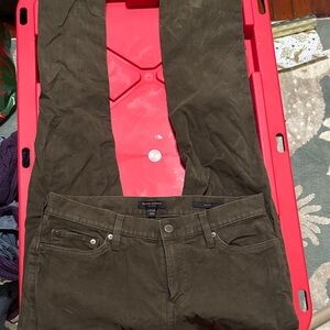 Banana Republic Dark Olive Traveler Chinos